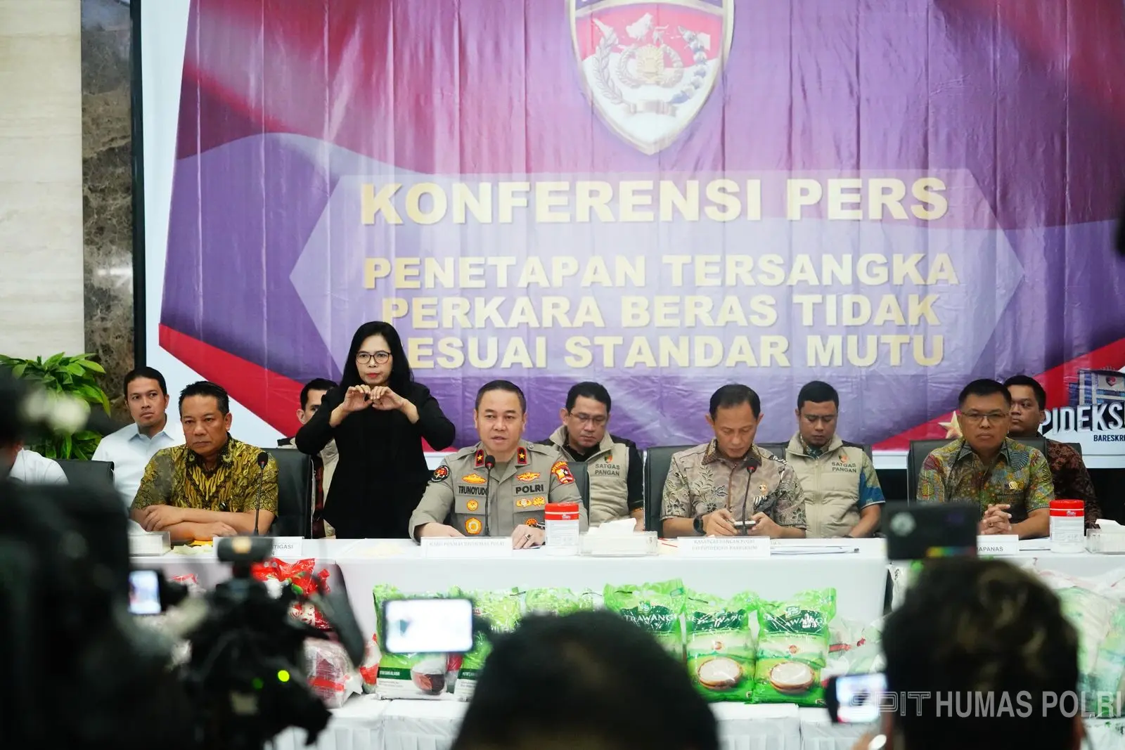 Polri Tetapkan Tiga Tersangka Kasus Beras Tak Sesuai Standar Mutu