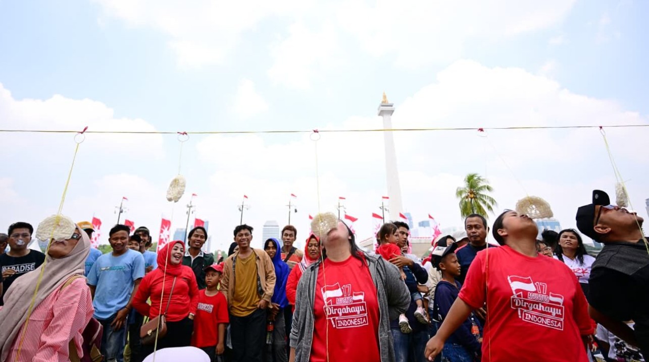 Suasana Meriah Warnai Perayaan Kemerdekaan RI di Monas