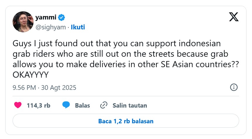 Solidaritas Tanpa Batas: Warganet ASEAN Kirim Makanan untuk Ojol Indonesia