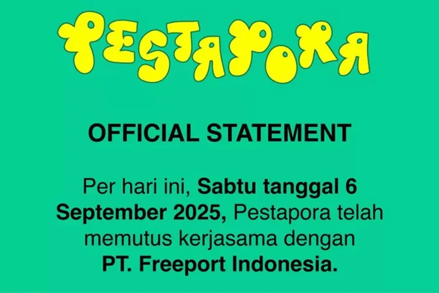 Disponsori Freeport, 12 Band Putuskan Mundur dari Pestapora 2025