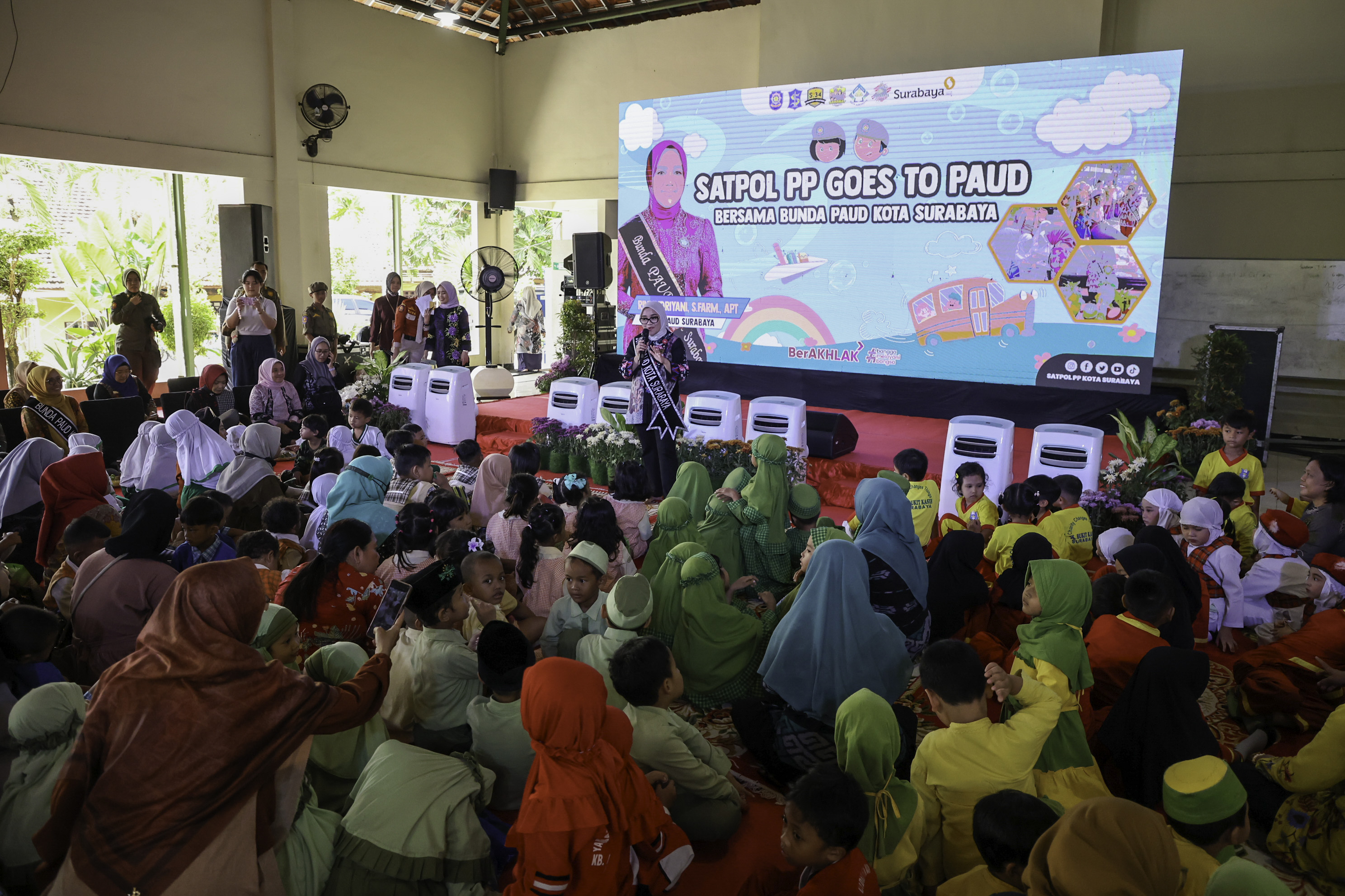 Satpol PP Goes To PAUD Ajarkan Disiplin dan Perlindungan Diri Sejak Dini