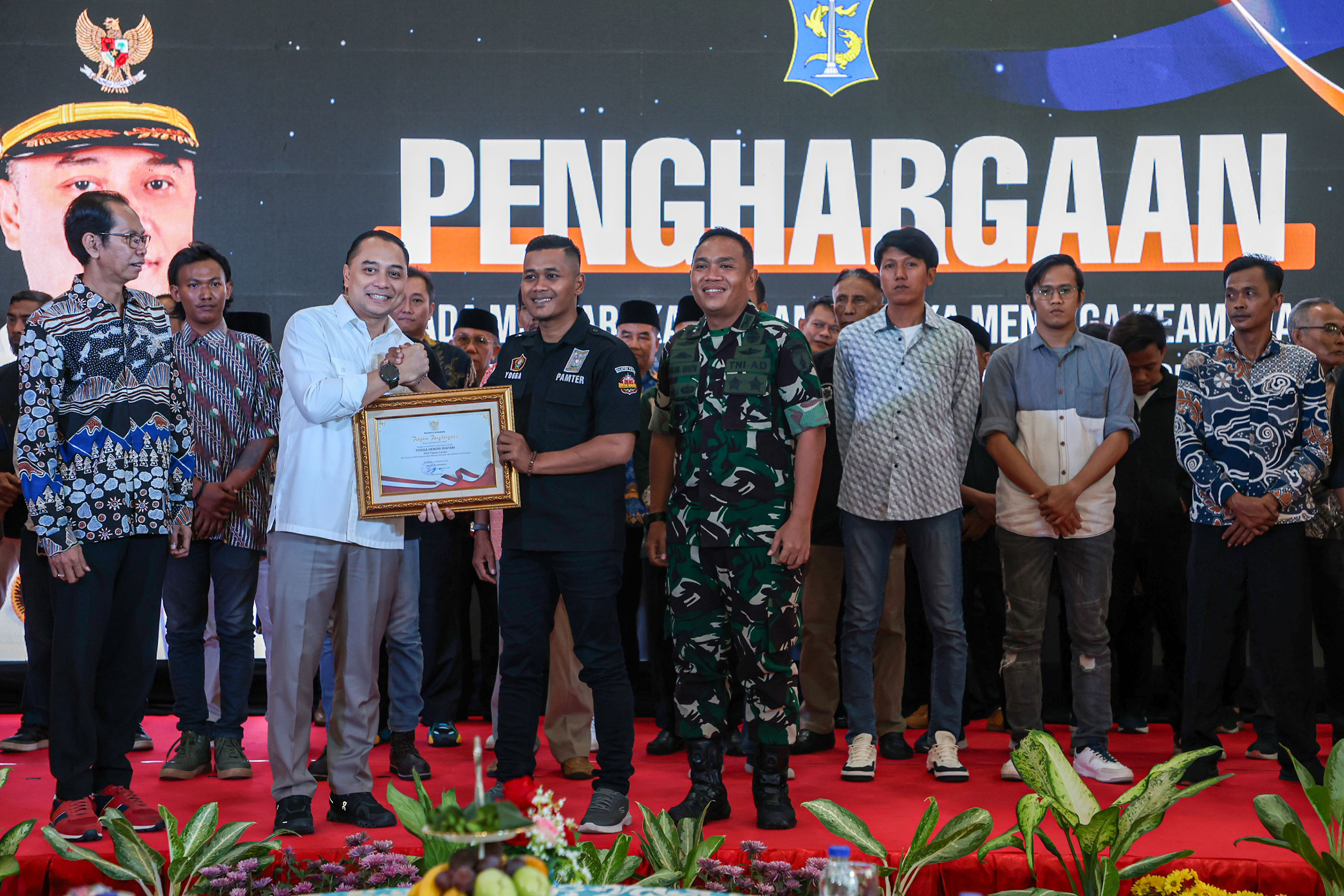 Pemkot Surabaya Beri Penghargaan untuk 37 Warga yang Berani Jaga Keamanan Kota