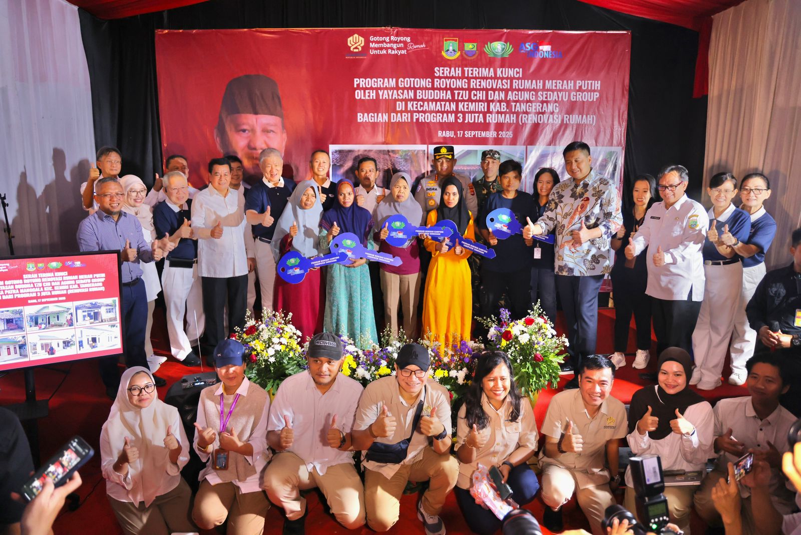 Agung Sedayu Grup dan Buddha Tzu Chi Bangun 115 Rumah Layak Huni di Tangerang