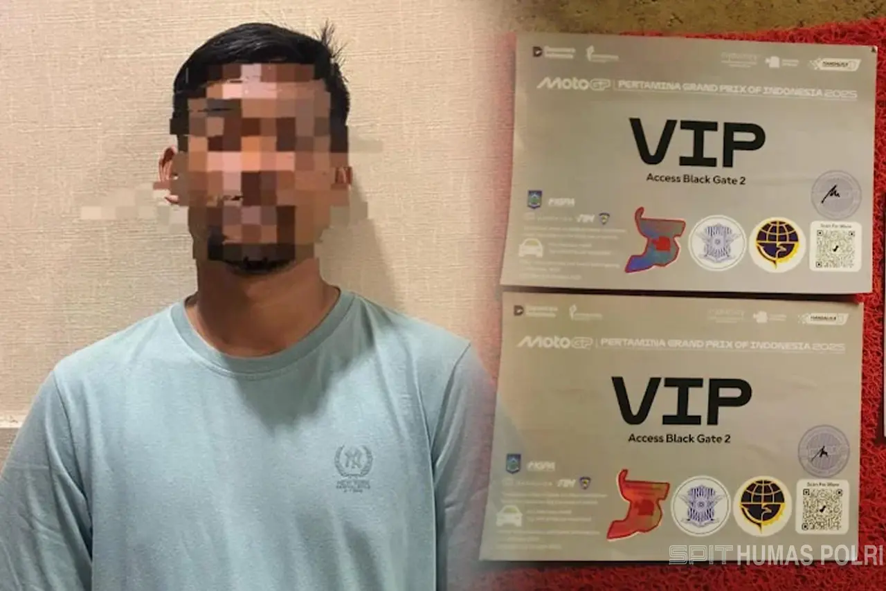Polisi Tangkap Pemilik Percetakan Pemalsu Stiker VIP MotoGP Mandalika 2025