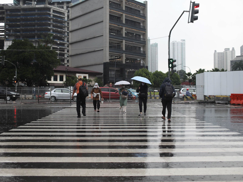 BMKG: Hujan Ringan Basahi Jakarta Sore Ini