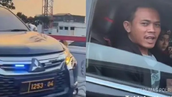Sopir Pajero dengan Strobo dan Pelat Dinas Palsu Diamankan