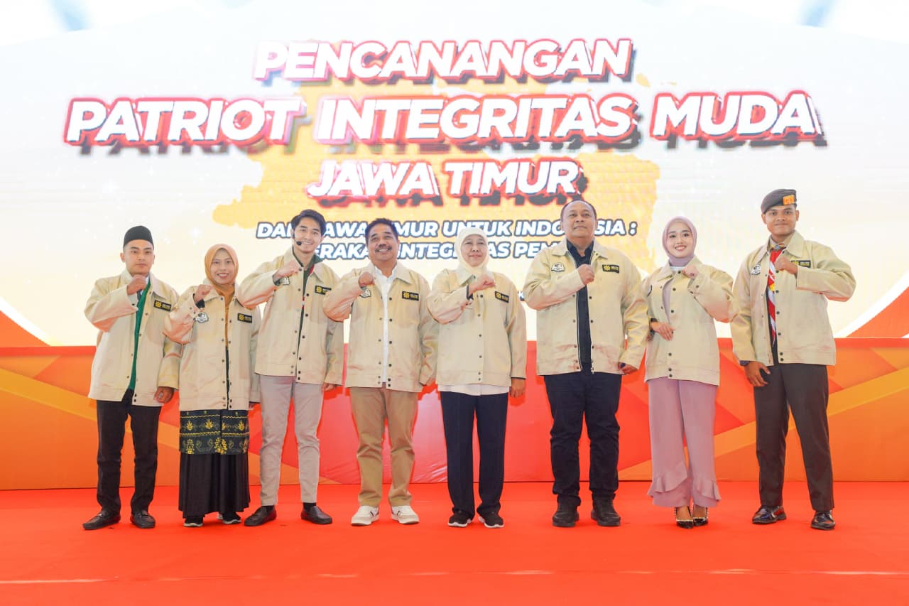 Gubernur Khofifah Canangkan 400 Patriot Integritas Muda Jawa Timur, Harapkan Pemuda Jadi Agen Kampanye Antikorupsi