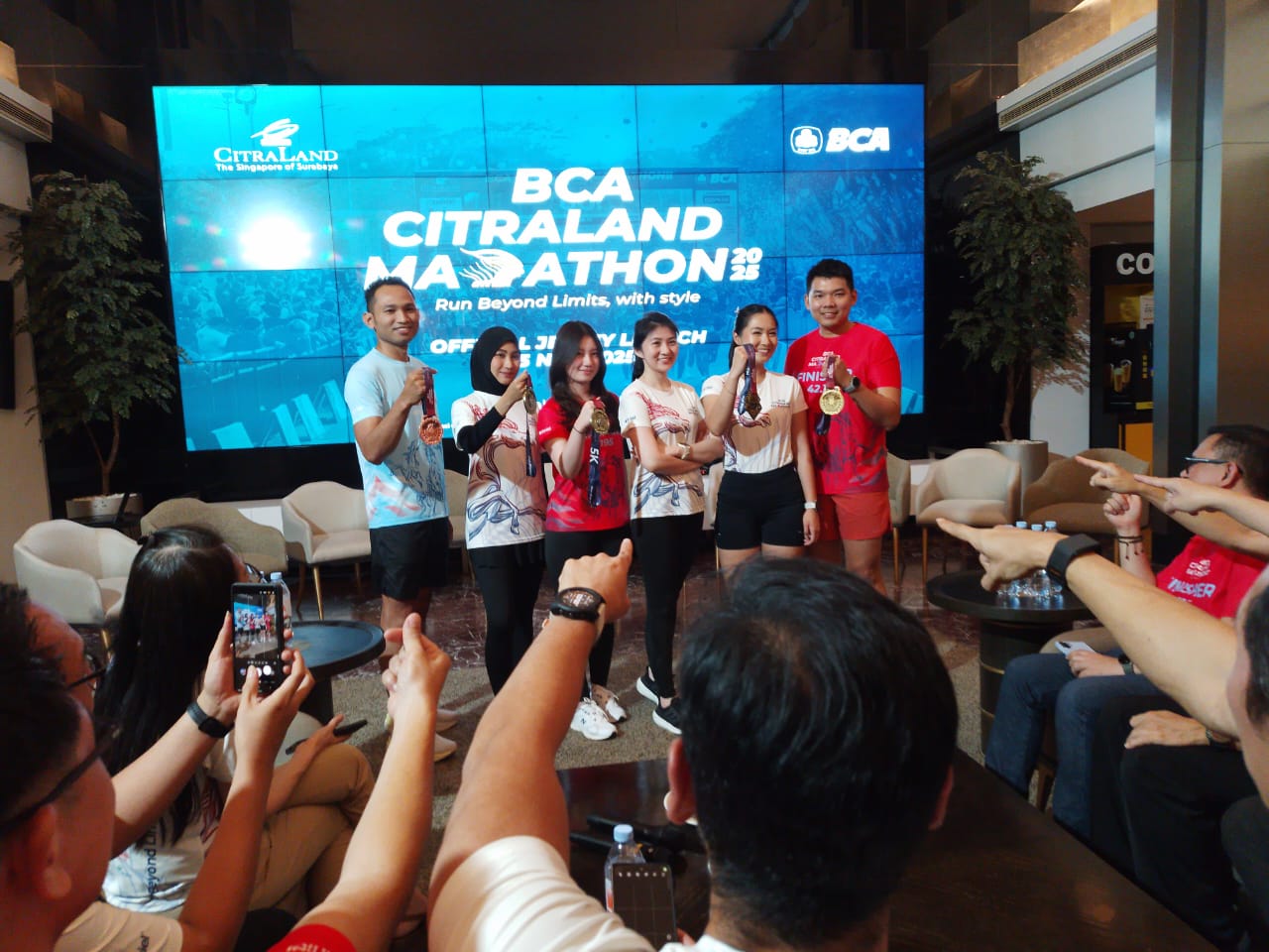 Diikuti 5500 Pelari, BCA CitraLand Marathon 2025 Launching Jersey dan Medali