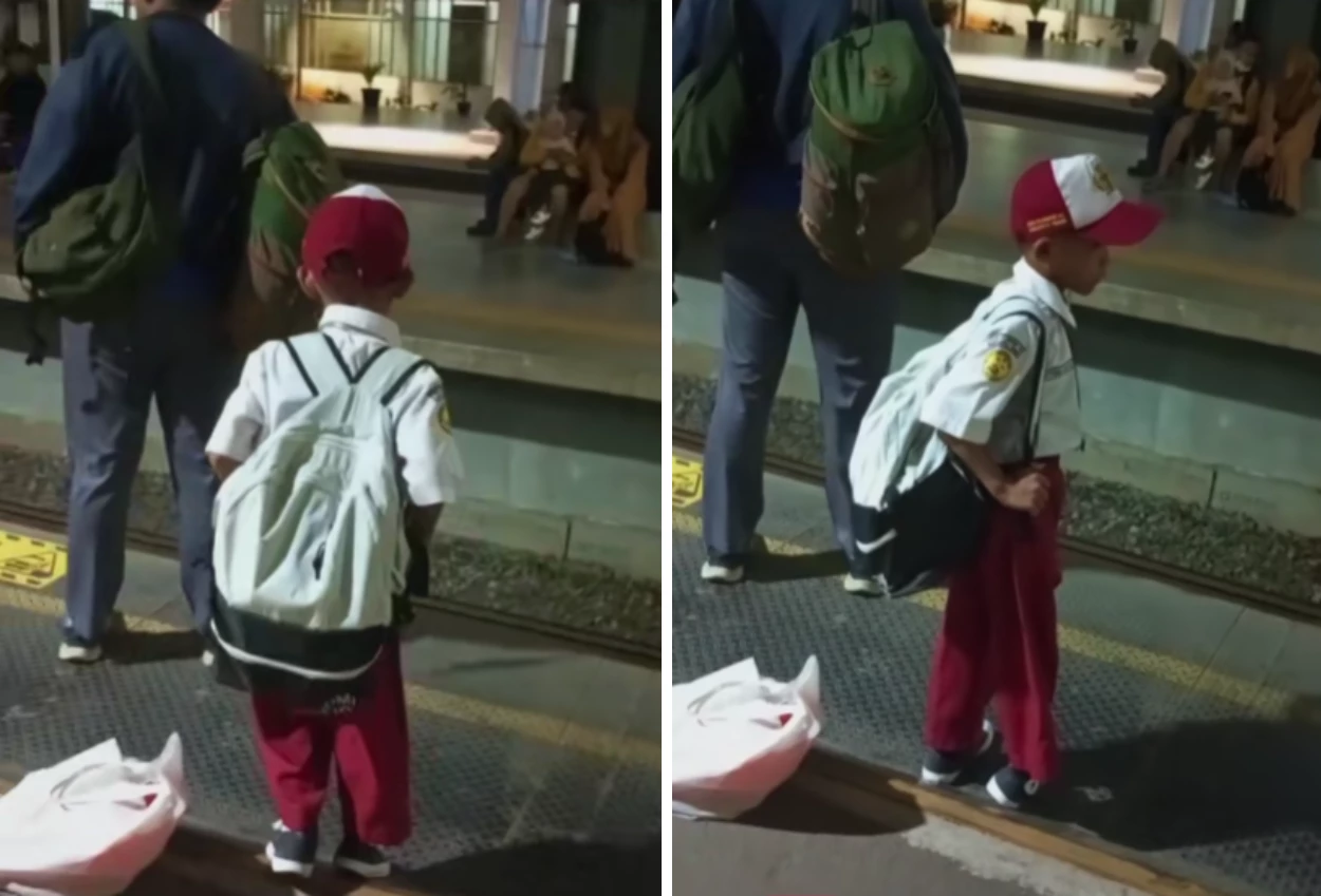 Jejak Perjuangan Hafitar, Bocah SD yang Viral Karena Naik KRL Sendirian
