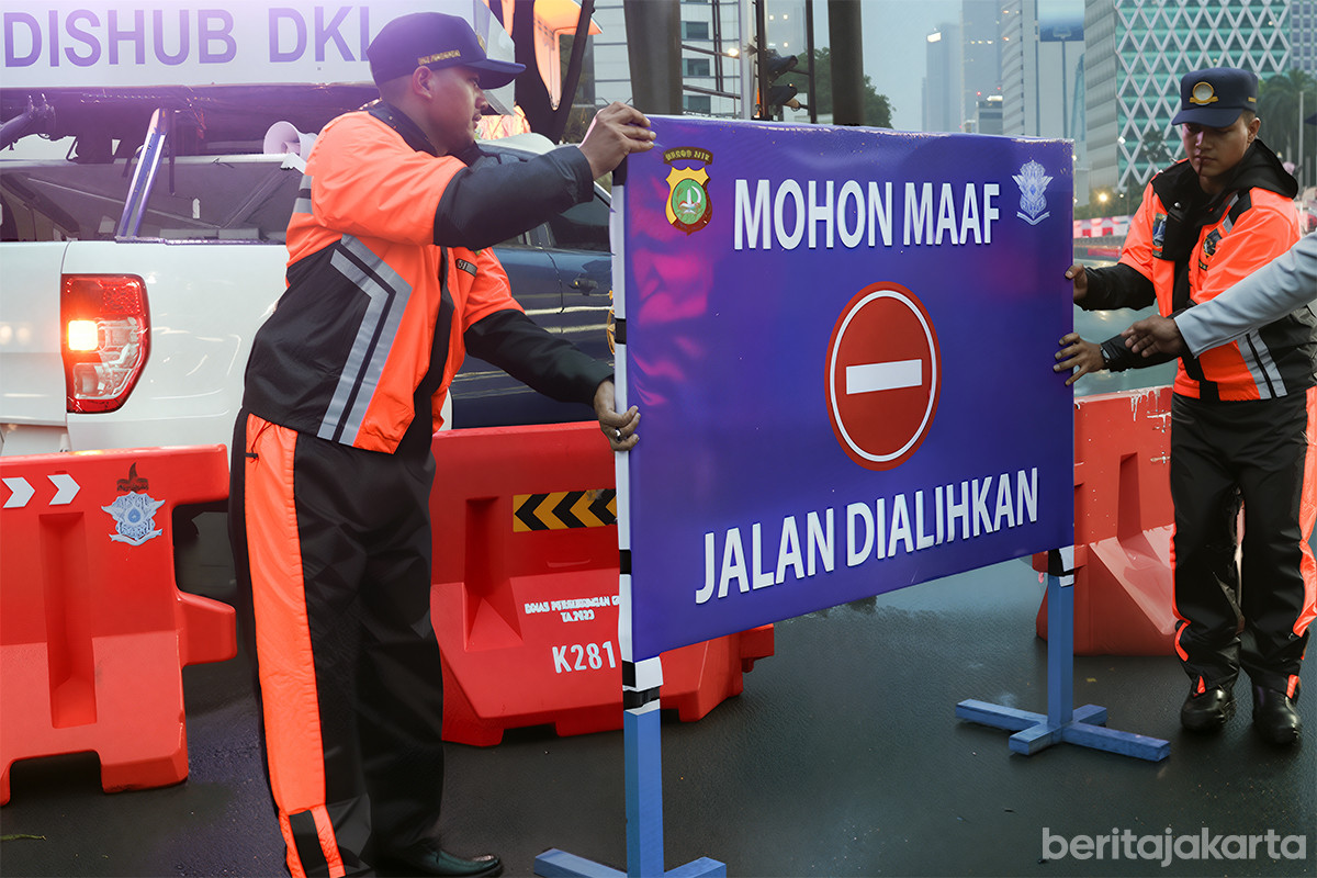 Dishub Pastikan Pengaturan Lalin Berjalan Lancar saat Milad Jakmania di Monas