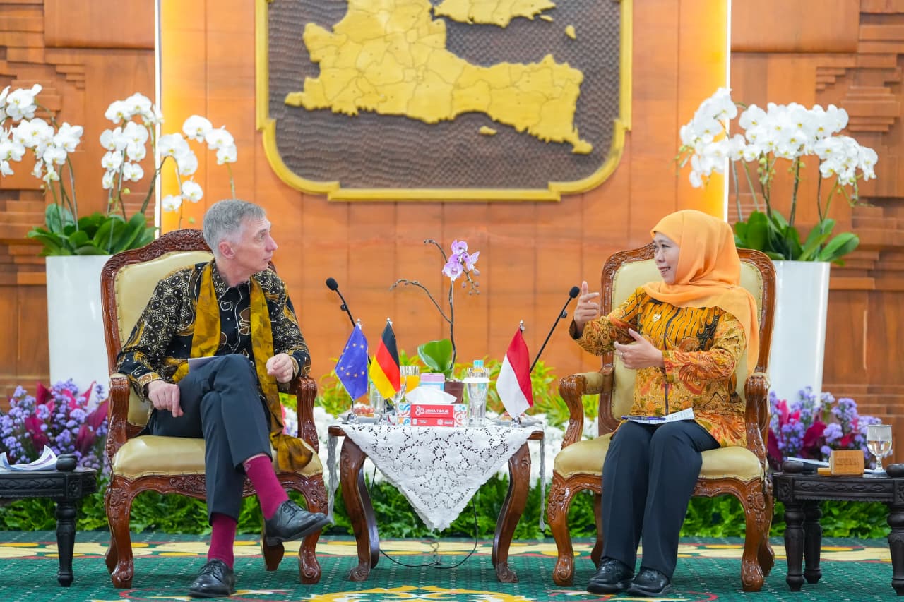 Gubernur Khofifah Terima Dubes Jerman, Pastikan SRRL Ground Breaking 2027