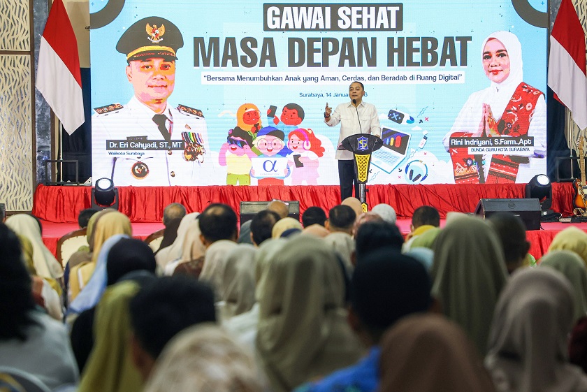 Pemkot Surabaya Perketat Penggunaan Gawai Anak, Wali Kota Eri Tekankan Peran Orang Tua Cegah Radikalisme dan Konten Negatif