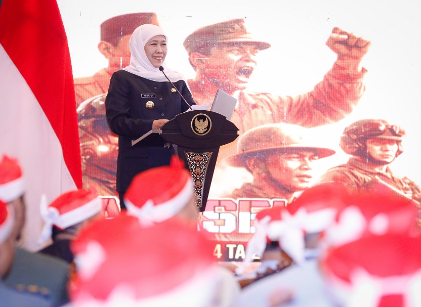 Gubernur Khofifah Keynote Speaker Sarasehan PASIS Seskoau, Paparkan Integrasi Kekuatan Matra Jaga Ketahanan Nasional