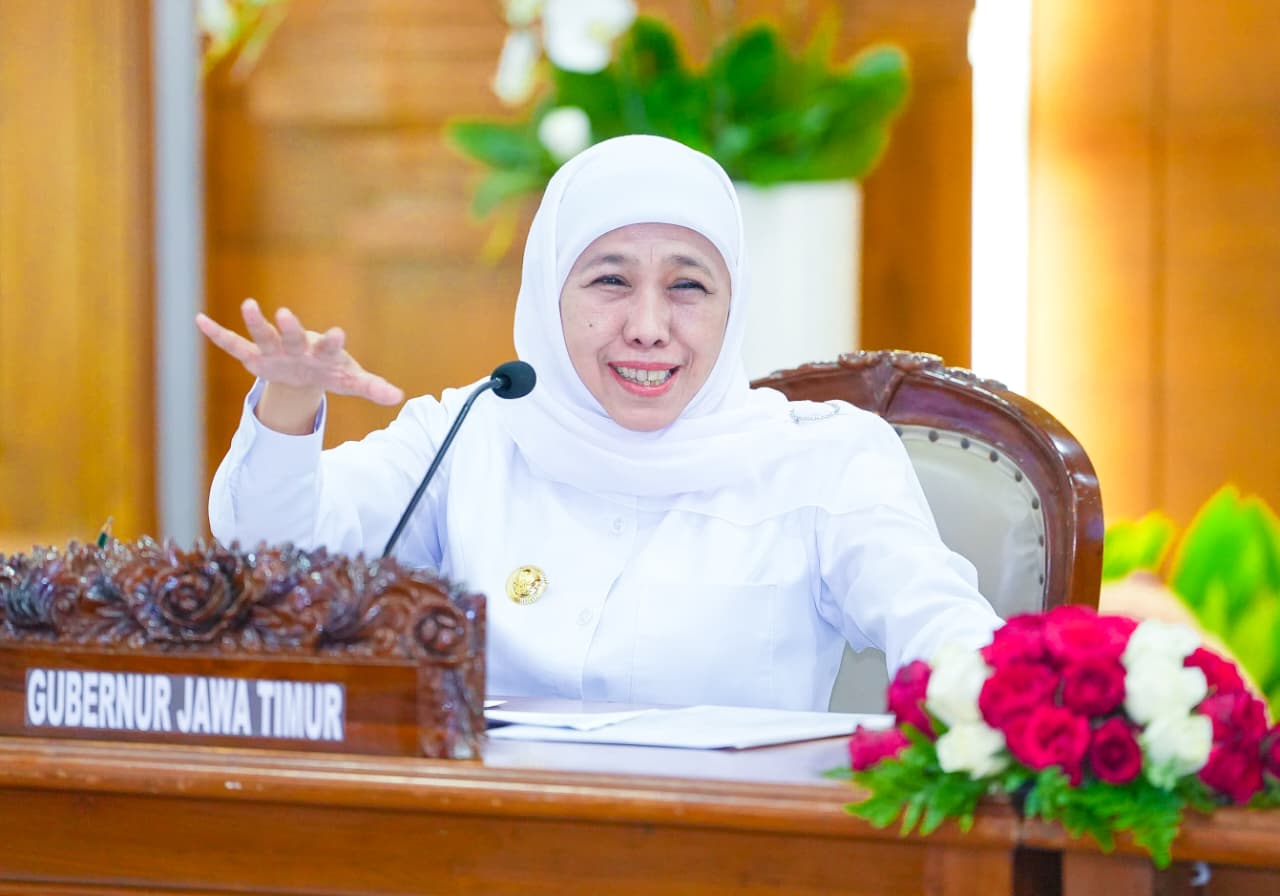 Pemprov Jatim Gelar Rakor Penanganan Bencana Hidrometeorologi dan Mitigasi Musim Kemarau, Gubernur Khofifah Siapkan Langkah Antisipatif
