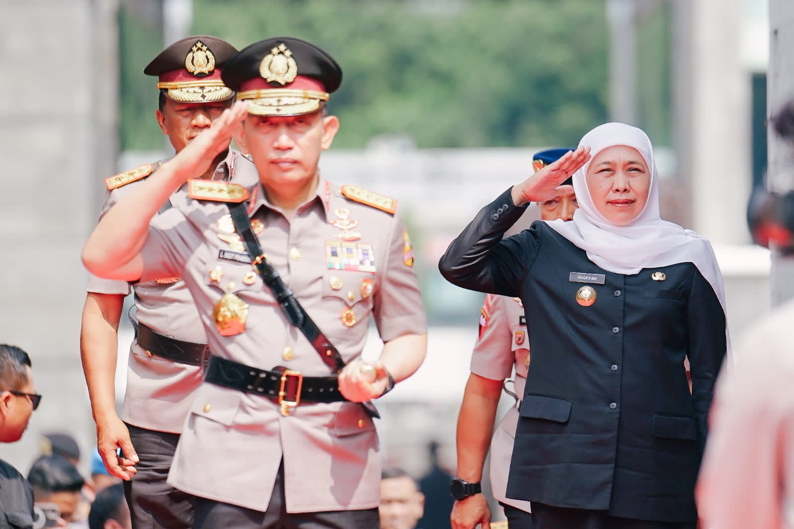 Hari Bhayangkara, Gubernur Khofifah Apresiasi Dedikasi Polri Menjaga Kamtibmas, Mengawal Pembangunan dan Melayani Masyarakat