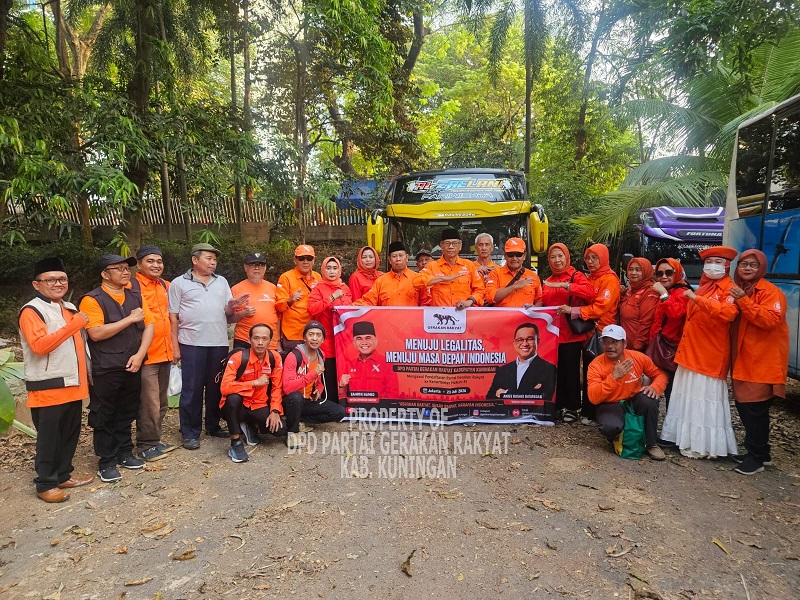DPD Partai Gerakan Rakyat Kabupaten Kuningan Hadiri Pengawalan Pendaftaran Legalitas Partai di Kementerian Hukum RI