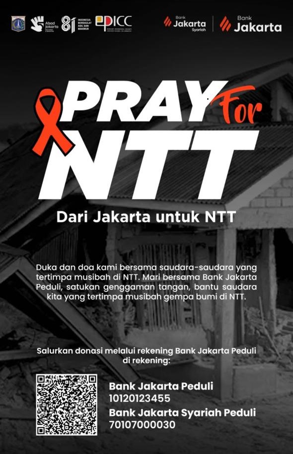 Dari Jakarta untuk NTT, Bank Jakarta Ajak Masyarakat Ulurkan Tangan untuk Korban Gempa