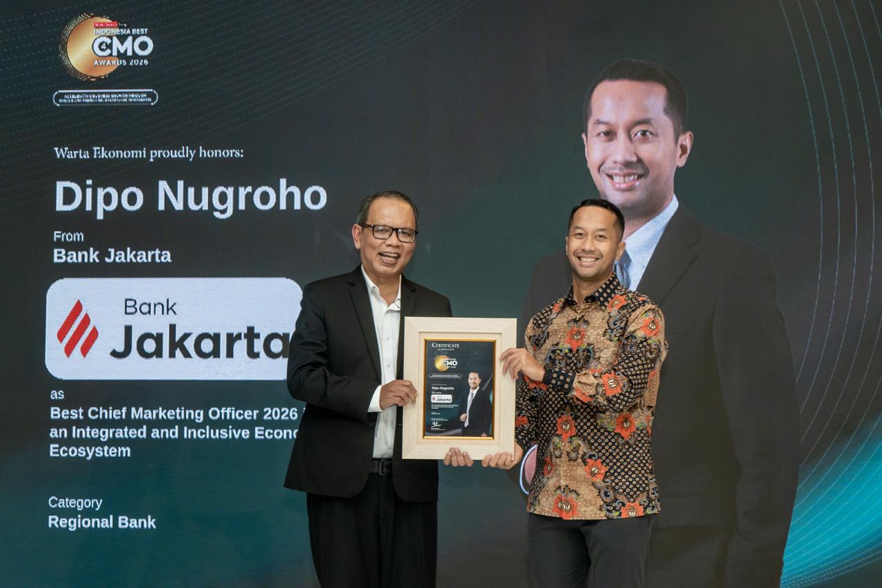 Bank Jakarta Raih Indonesia Best CMO Awards 2026 dari Warta Ekonomi