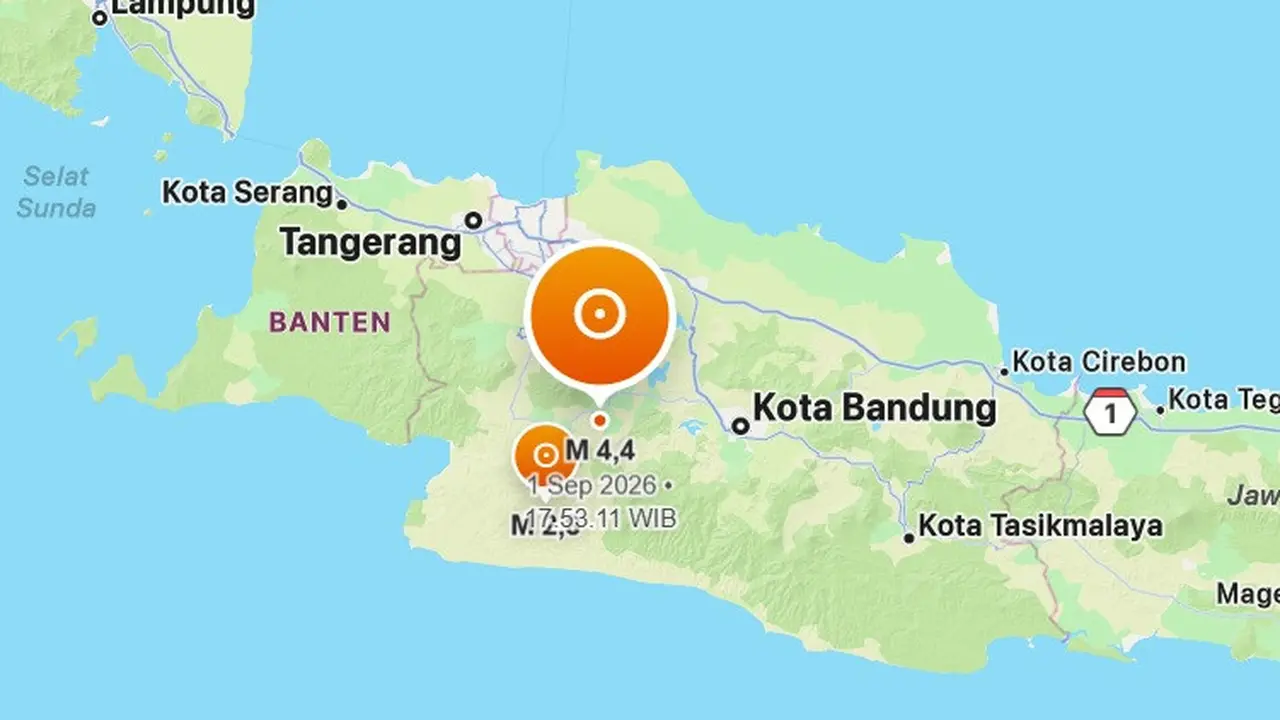 Cianjur Diguncang Gempa M4,4, Getaran Terasa sampai Jakarta