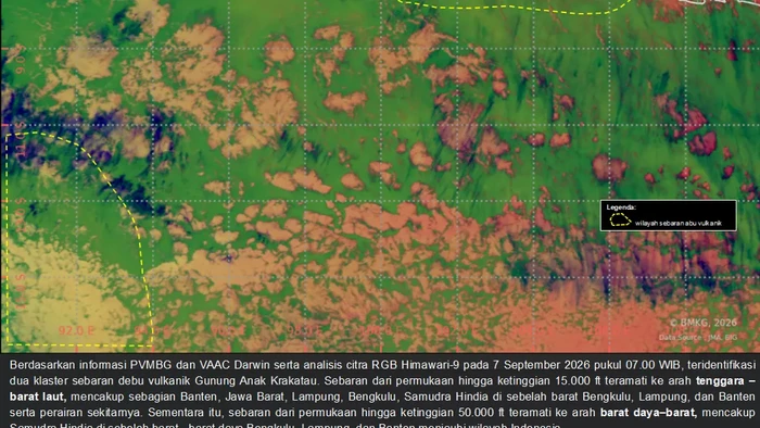 Update Senin Pagi: Abu Vulkanik Anak Krakatau Masih Menyebar ke Jakarta dan Sejumlah Wilayah