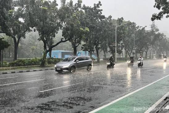 Jakpus dan Jaktim Berpotensi Diguyur Hujan Hari Ini