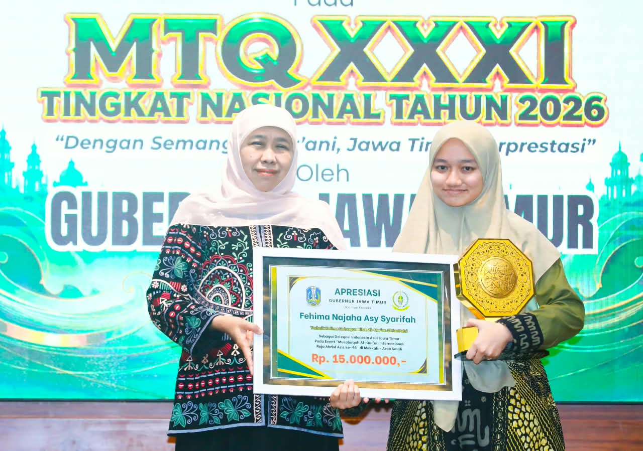 Gubernur Khofifah Lepas Kafilah Jatim Menuju MTQ Nasional XXXI, Target Juara Umum