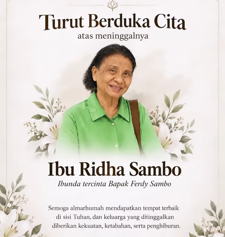 Ibunda Wafat, Ferdy Sambo Tak Bisa Hadiri Pemakaman