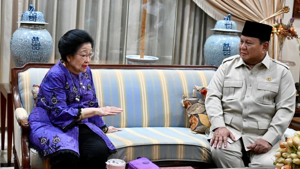 Momen Prabowo Bertakziah ke Kediaman Megawati, Sampaikan Duka atas Berpulangnya Guruh Soekarnoputra