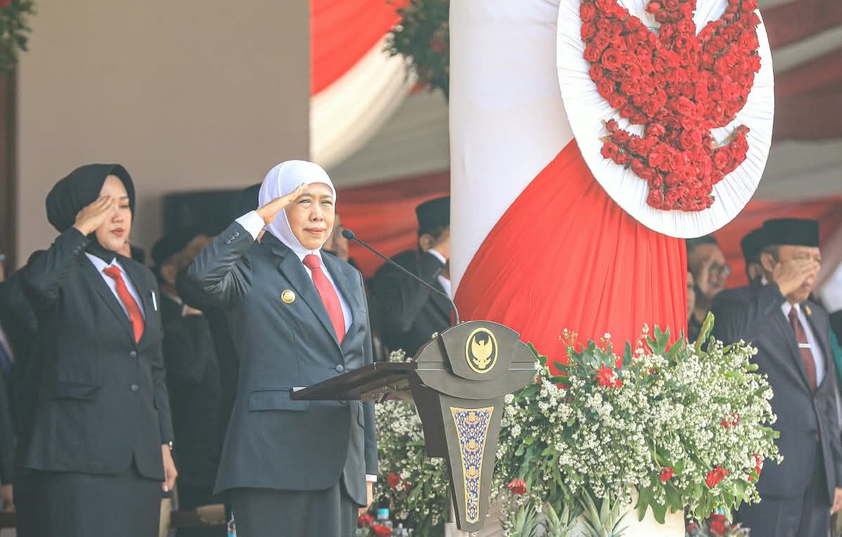 Gubernur Khofifah Pimpin Upacara Hari Kesaktian Pancasila, Ajak Masyarakat Perkuat Persatuan dan Wujudkan Keadilan Sosial