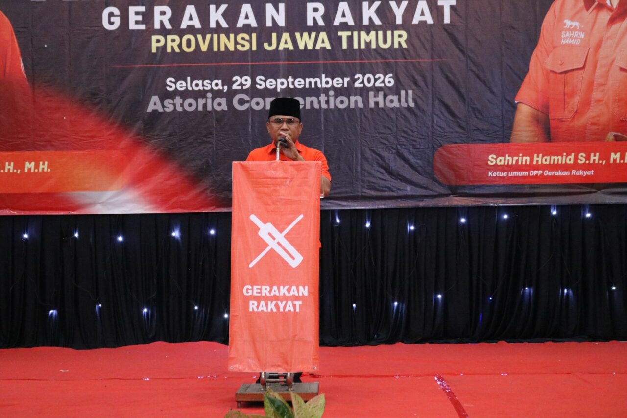 Gerakan Rakyat Targetkan Kemenangan Pemilu 2029 di Jawa Timur