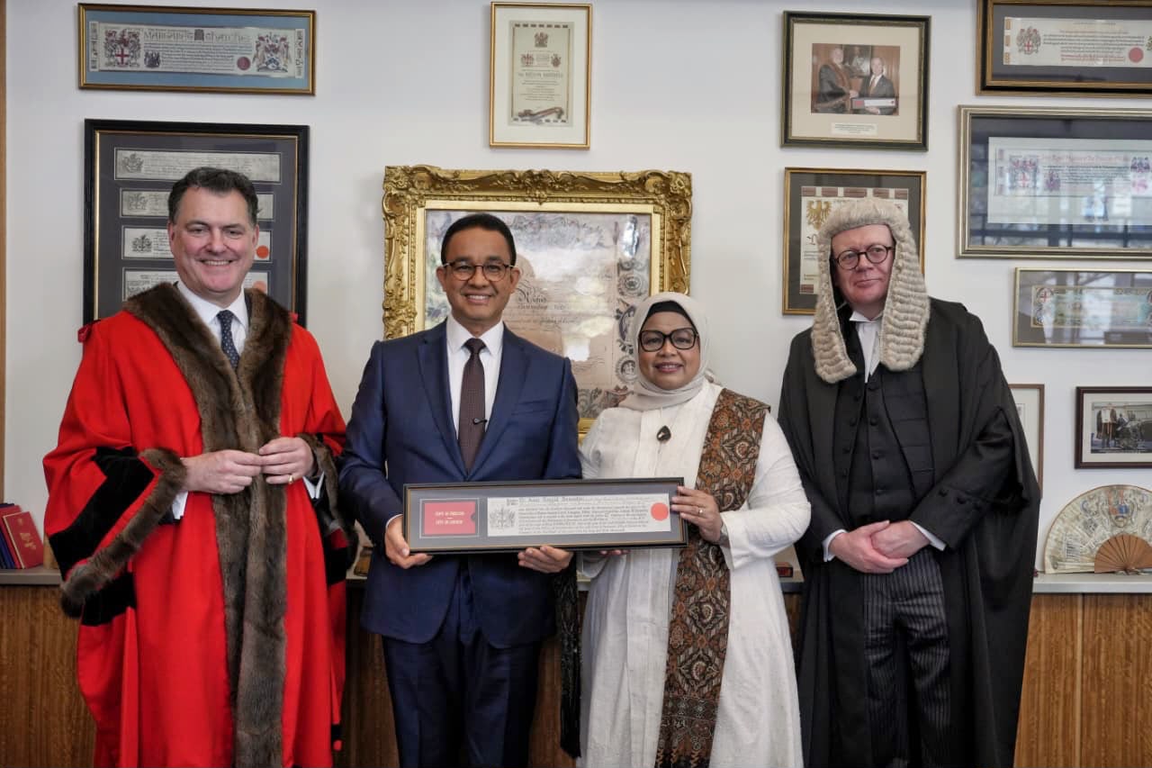 Anies Baswedan Terima Freedom of the City of London, Disambut sebagai �Citizen of London� di Guildhall