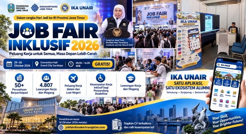 Job Fair Jatim Tawarkan 4.807 Lowongan, IBK Usulkan Layanan Digital Berkelanjutan